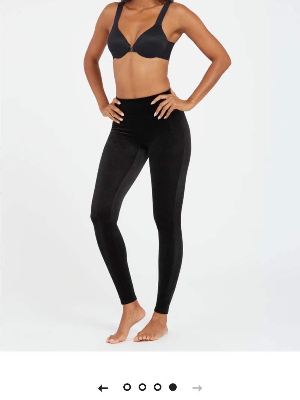 SPANX Black Velvet High-Rise Leggings